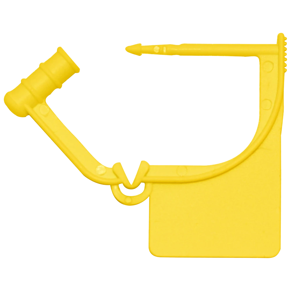 Small Yellow Plastic Safety Seal
