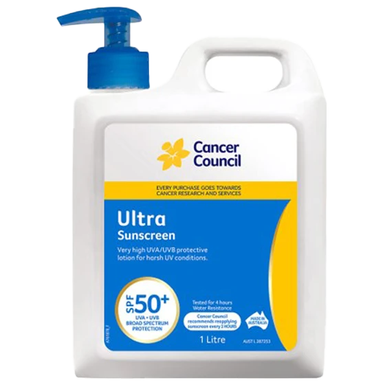 CANCER COUNCIL SPF50+ Ultra Sunscreen Pump 1L