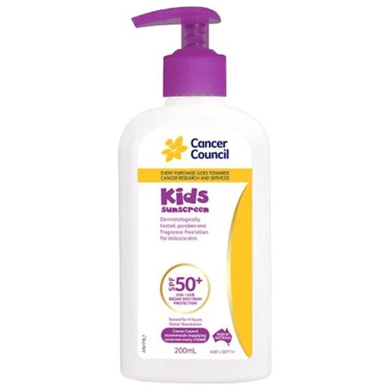 CANCER COUNCIL SPF50+ Kids Sunscreen Pump 200mL