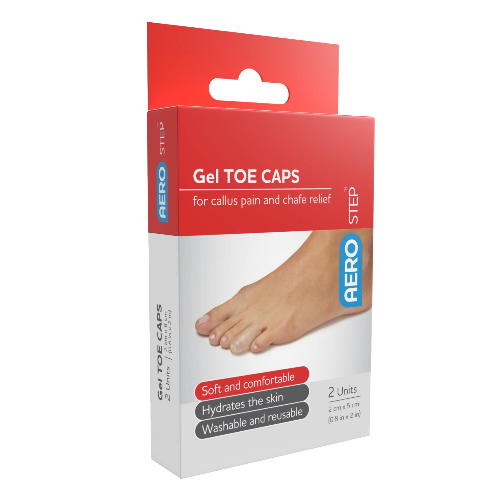 AEROSTEP Gel Toe Cap 2pk