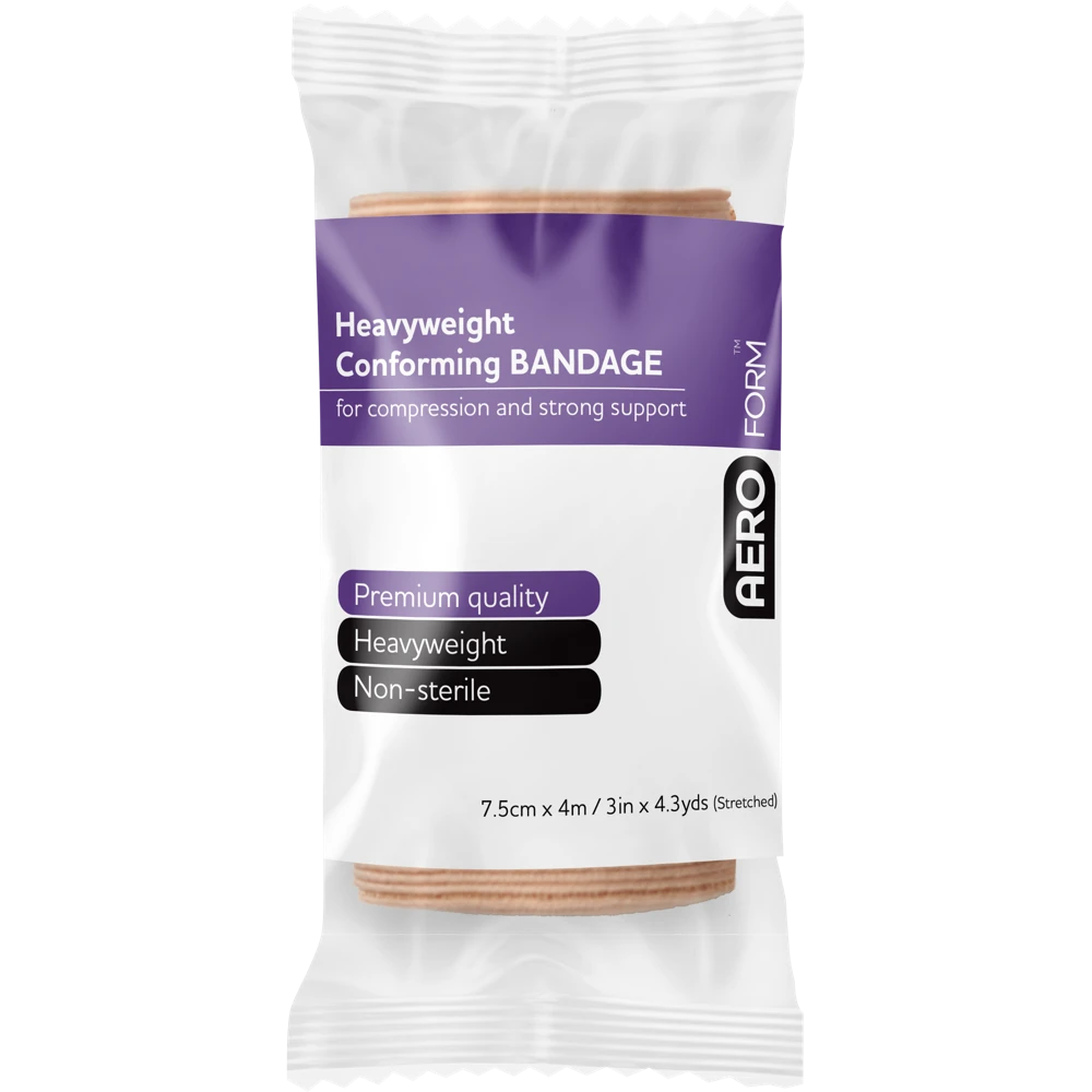 AEROFORM Heavyweight Conforming Bandage 7.5cm x 4M Wrap/12