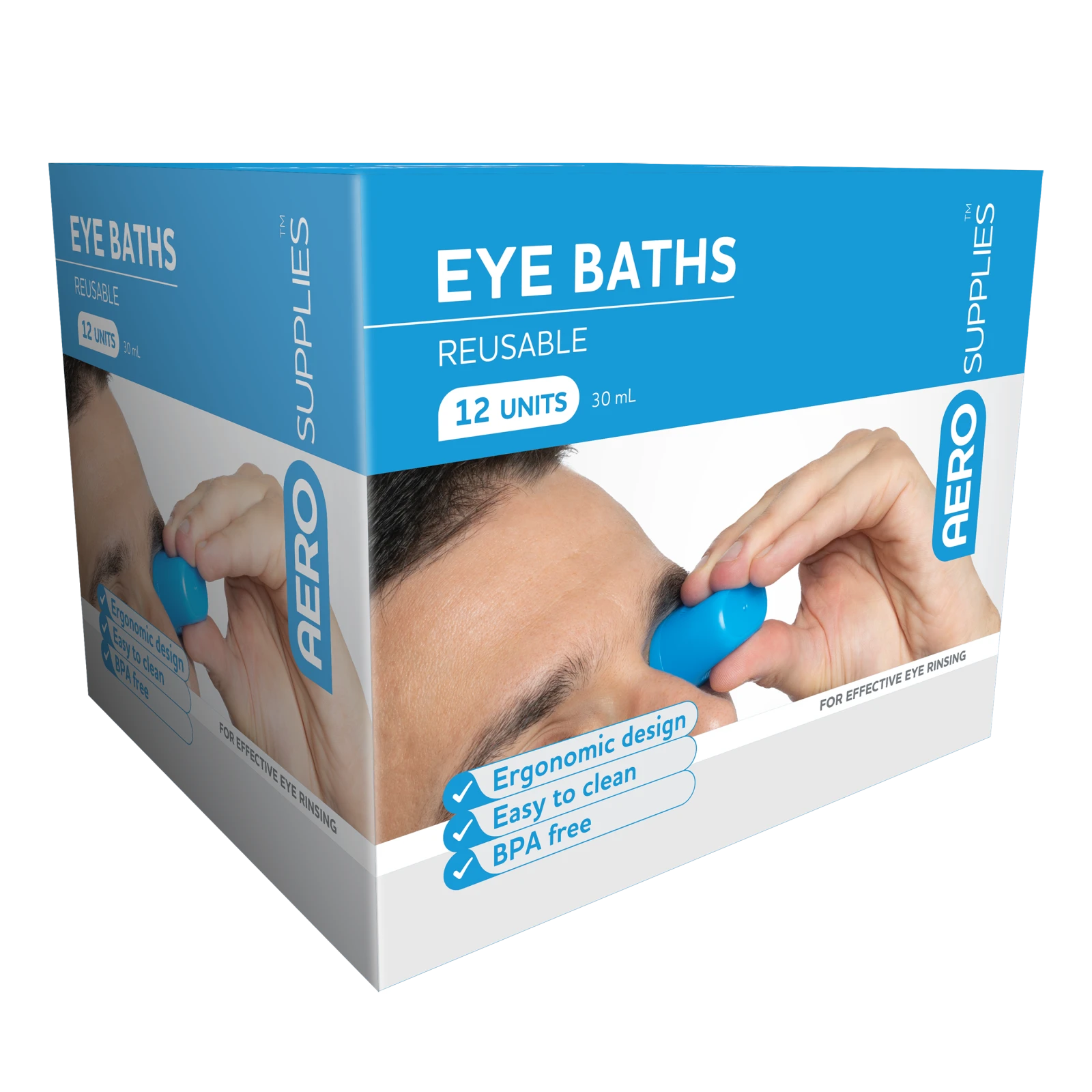 AeroSupplies Eye Bath 30mL box / 12