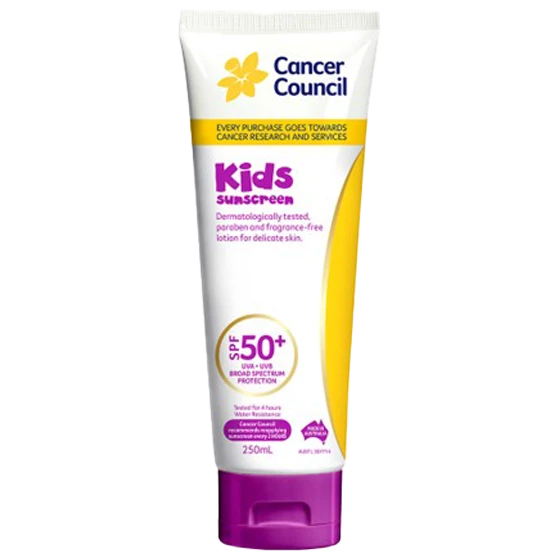 CANCER COUNCIL SPF50+ Kids Sunscreen Tube 250mL