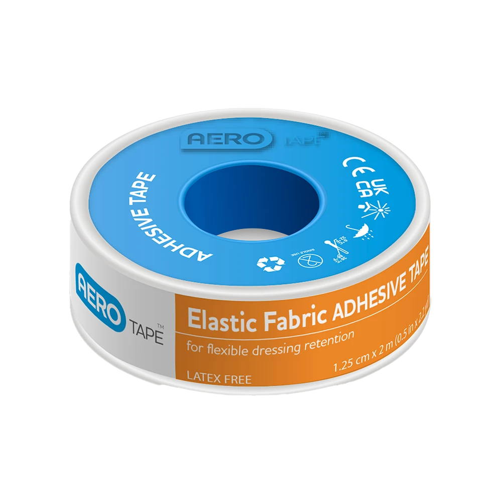AEROTAPE Elastic Fabric Adhesive Tape 1.25cm x 2M