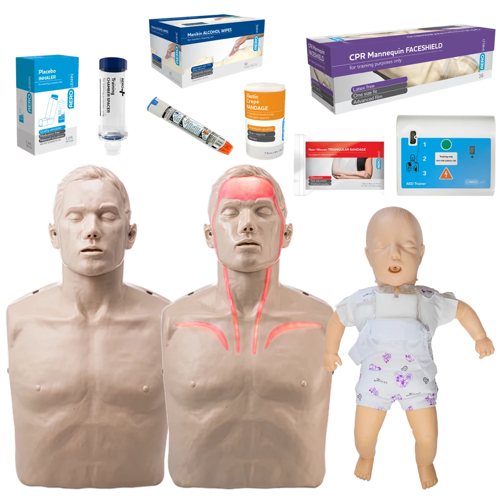 AEROLEARN Essential First Aid Trainer Equipment Starter Pack