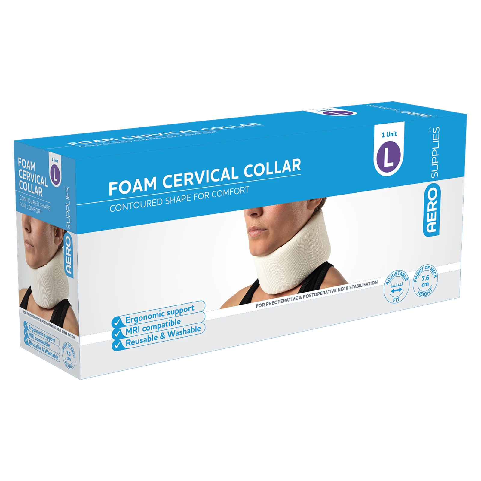 AeroSupplies Large Foam Cervical Collar
