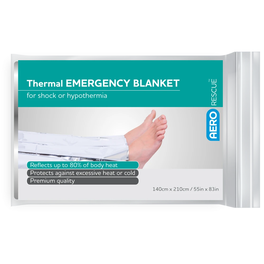 AERORESCUE Thermal Blanket 140 x 210cm Bag/100