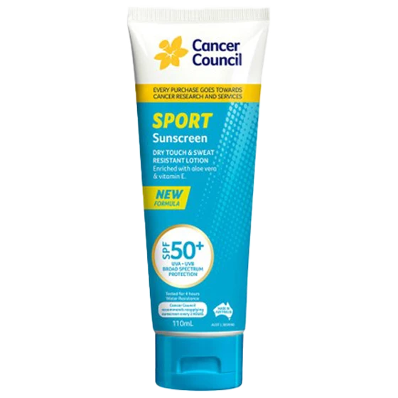 CANCER COUNCIL SPF50+ Sport Sunscreen Tube 110mL
